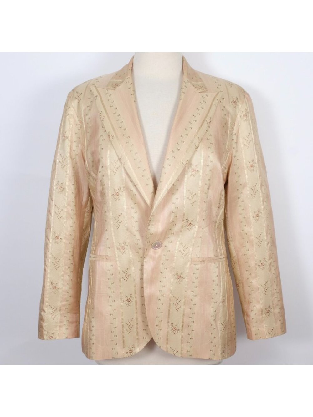 POLO Ralph Lauren Collection Silk Jacket sz 12 Sp 2003 floral Western Prairie